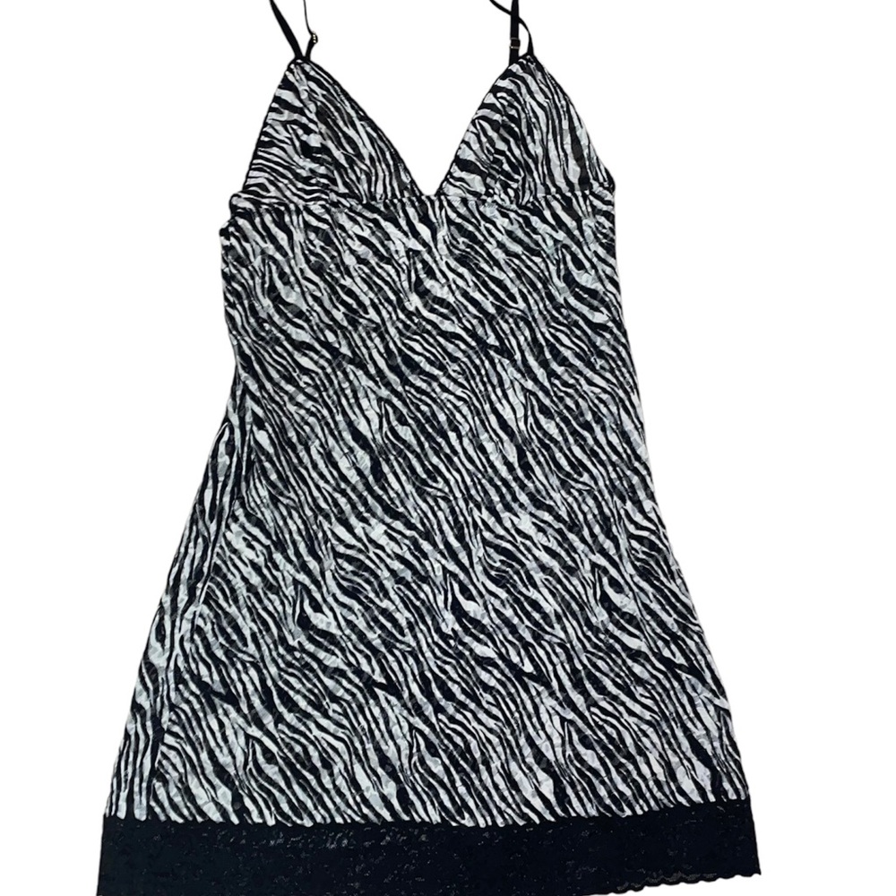 Victoria secret zebra slip dress